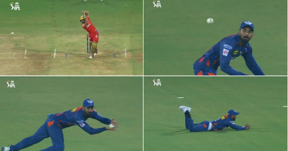 LSG vs PBKS: Watch- KL Rahul Takes A Stunning Diving Catch To Send Back Jitesh Sharma