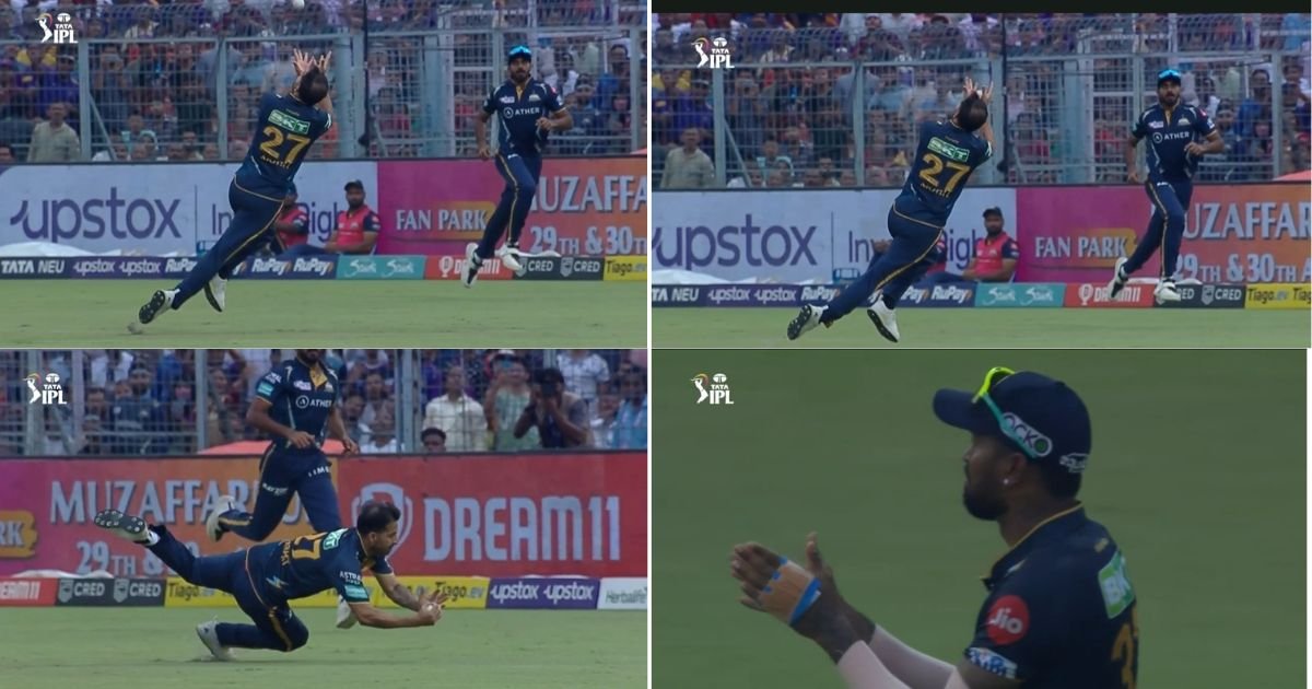 KKR vs GT: Watch- Mohit Sharma Takes A Breathtaking Catch To Dismiss Shardul Thakur