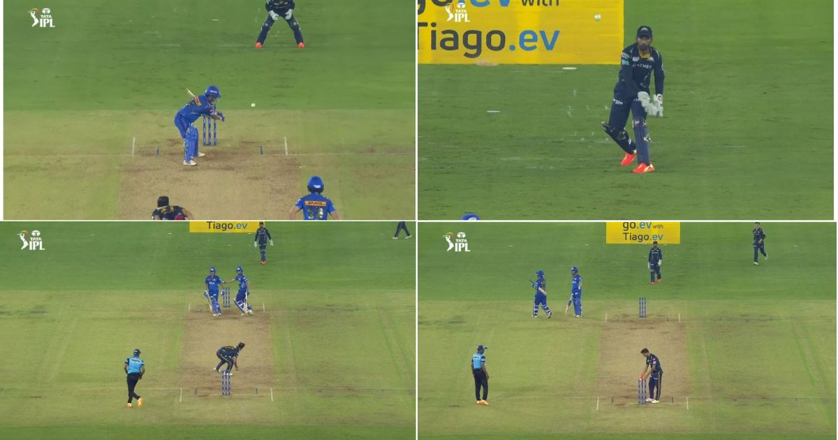 GT vs MI: WATCH - Nehal Wadhera Forces Piyush Chawla To Leave The Crease; Gets Senior Player Run Out