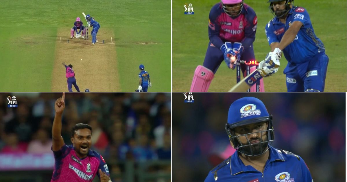 MI vs RR: Watch - Rohit Sharma Endures Another Failure In IPL 2023 As He Gets Cleaned Up By Sandeep Sharma On His Birthday