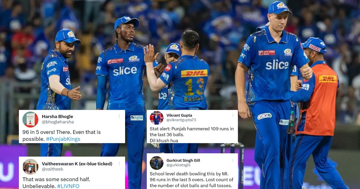 MI vs PBKS: Twitter Stunned As Mumbai Indians Bowling Unit Gets Smacked All Around The Park As Punjab Kings Script Multiple Records