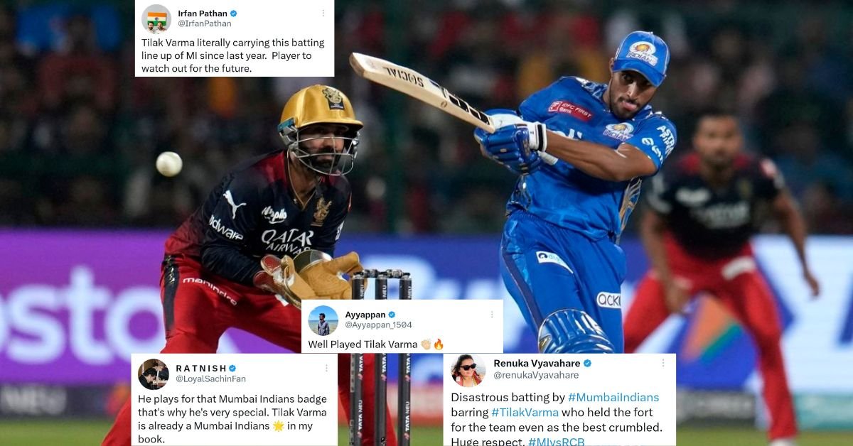 RCB vs MI: "He Is Carrying The Batting Lineup Of MI" - Irfan Pathan Leads Praise For Tilak Varma After His Fighting Knock Against RCB