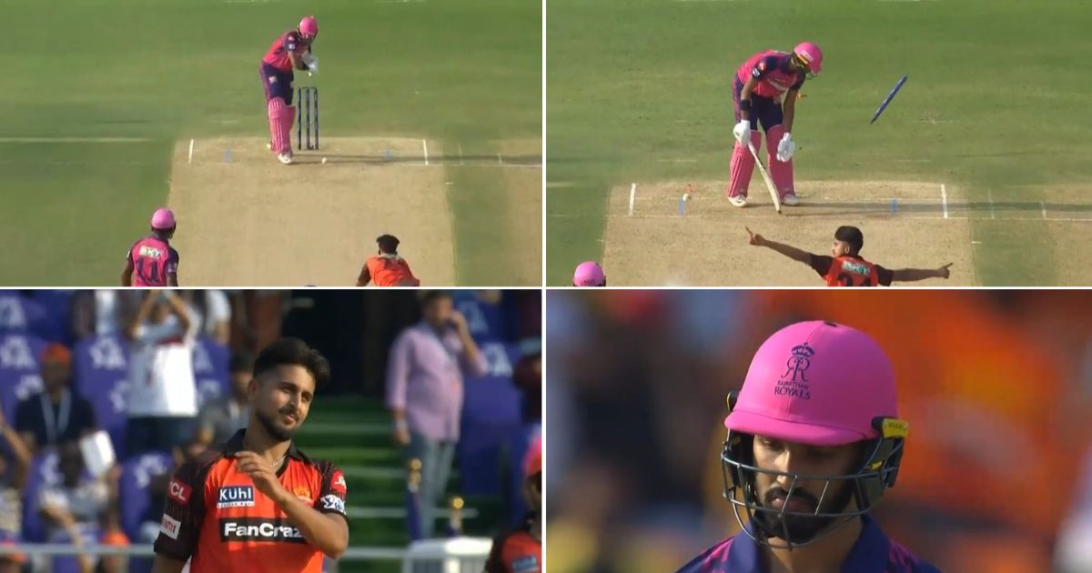 SRH vs RR: Watch - Umran Malik Uproots Devdutt Padikkal's Off-Stump With A 149.2 Kmph Thunderbolt