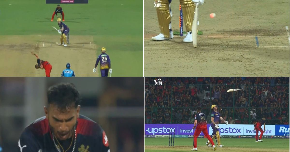 RCB vs KKR: Watch-Vijaykumar Vyshak Knocks Over Jason Roy With A Stunning Leg-stump Yorker; England Star Walks Back Frustrated