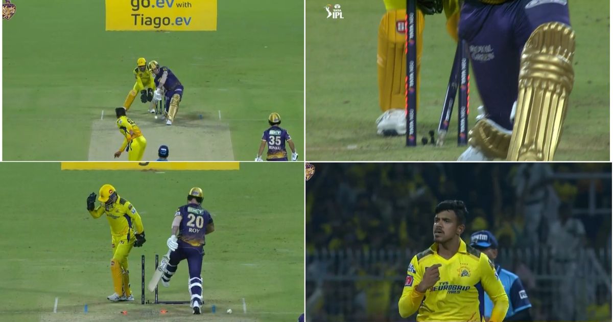 KKR vs CSK: WATCH - Maheesh Theekshana Castles Jason Roy With A Jaffa As Kolkata Put In A Spot Of Bother