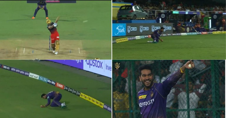 RCB vs KKR: WATCH - Venkatesh Iyer Grabs A Sensational Catch To End Virat Kohli's Fantastic Innings At Chinnaswamy