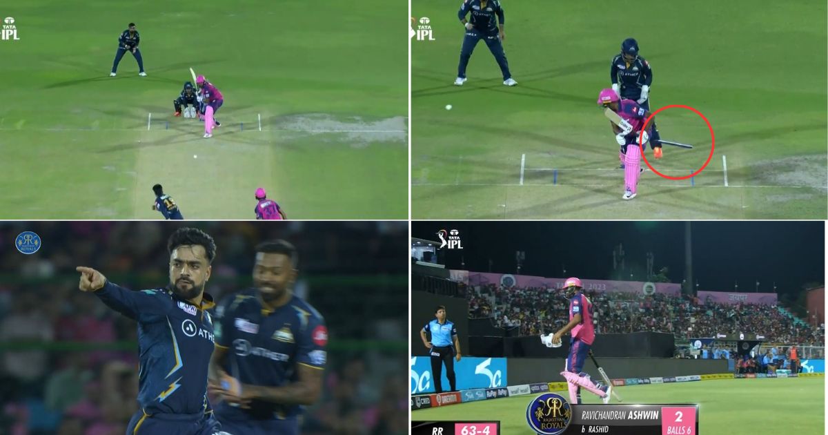 RR vs GT: Watch - Rashid Khan Deceives Ravichandran Ashwin And Knocks Over His Off-stump With A Beauty