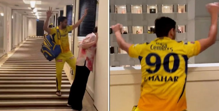Deepak Chahar celebrations