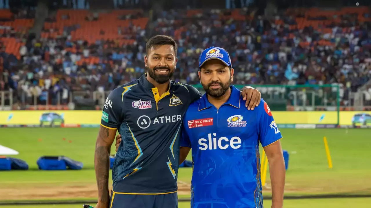 Rohit Sharma and Hardik Pandya, GT vs MI, IPL 2023, Gujarat Titans, Mumbai Indians