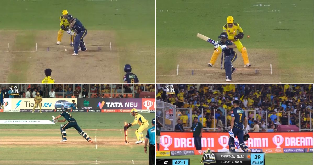 CSK vs GT: Watch - MS Dhoni’s Lightning-fast Stumping Sends In-form Shubman Gill Packing For 39 In IPL 2023 Final