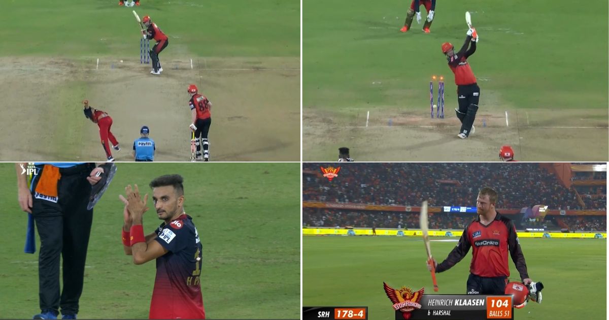 SRH vs RCB: Watch - Harshal Patel Castles Heinrich Klaasen With A Dipping Yorker, Claps To Appreciate The Batter For His Sensational Century