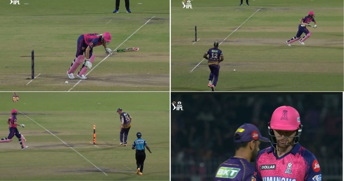 KKR vs RR: Watch - Jos Buttler Gets Run Out After A Horrible Mix-up With Yashasvi Jaiswal As Andre Russell Lands A Direct-hit