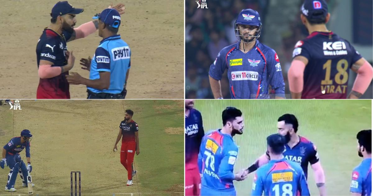 LSG vs RCB: WATCH - Virat Kohli Engages In Altercations With Naveen Ul Haq; Mohammed Siraj Joins Too