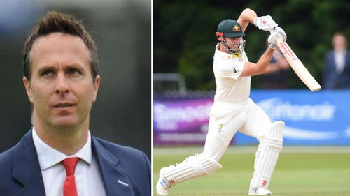 Michael Vaughan and Mitchell Marsh