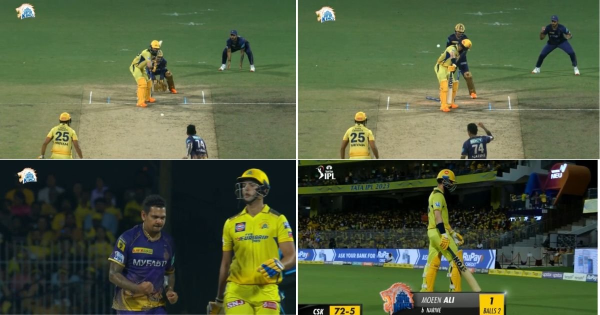 CSK vs KKR: Watch - Vintage Sunil Narine Castles Moeen Ali With An Outstanding Carrom Ball