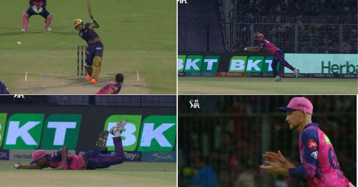 KKR vs RR: Watch - Sandeep Sharma Takes A Running Diving Catch To Get Rid Of Dangerous-Looking Rahmanullah Gurbaz