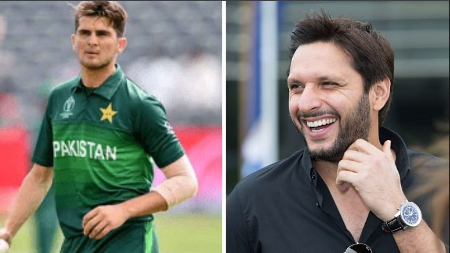 Shaheen Afridi and Shahid Afridi