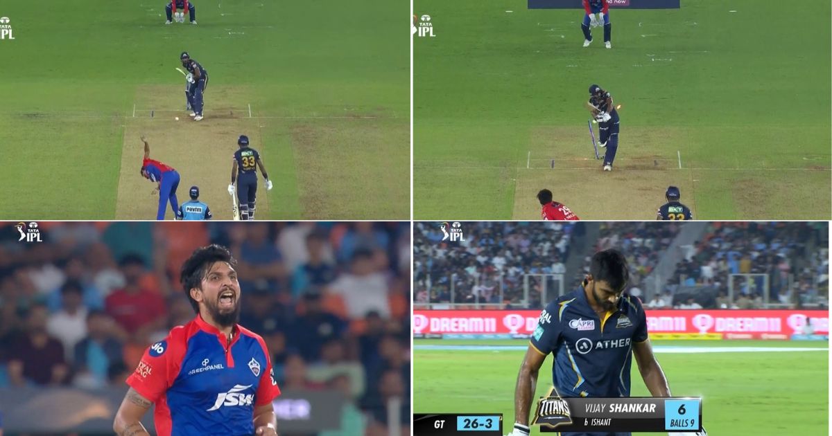 GT vs DC: WATCH- Ishant Sharma Castles Stumps Of Vijay Shankar With A Peach Of A Delivery