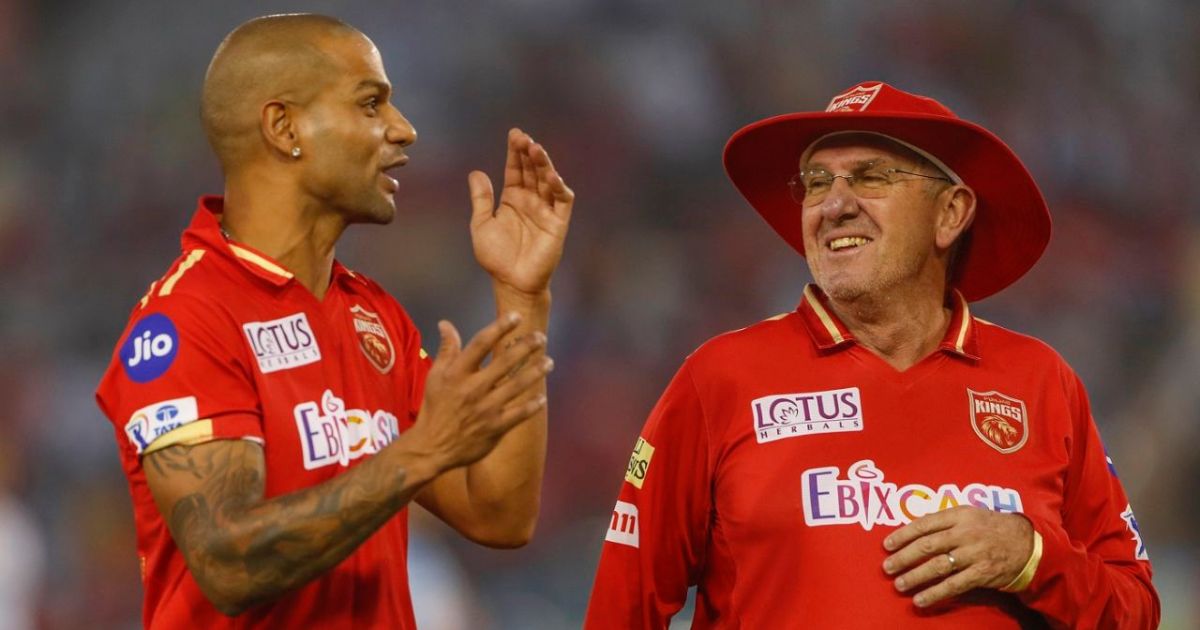 Punjab KIngs' Trevor Bayliss, Shikhar Dhawan