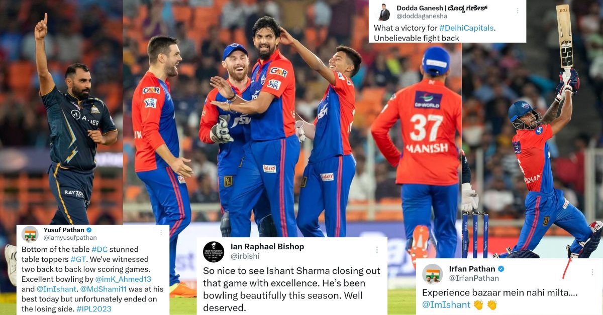 GT vs DC: "Ishant Sharma - The Hero" - Twitter Reacts As Delhi Capitals Snatch Victory From The Jaws Of Defeat Against Gujarat Titans In Low-Scoring IPL 2023 Thriller