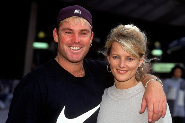 Shane Warne and Simone Callahan