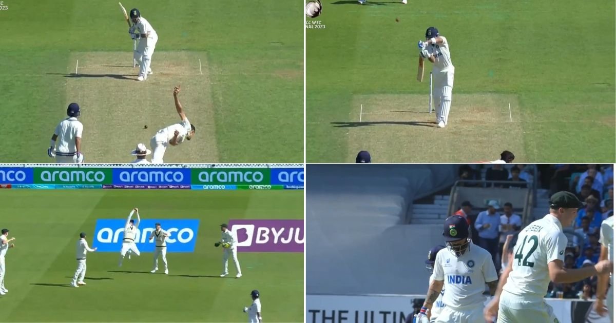 ICC World Test Championship Final: Watch- Virat Kohli Departs For 14 As Steve Smith Takes An Outstanding Overhead Catch At Second Slip