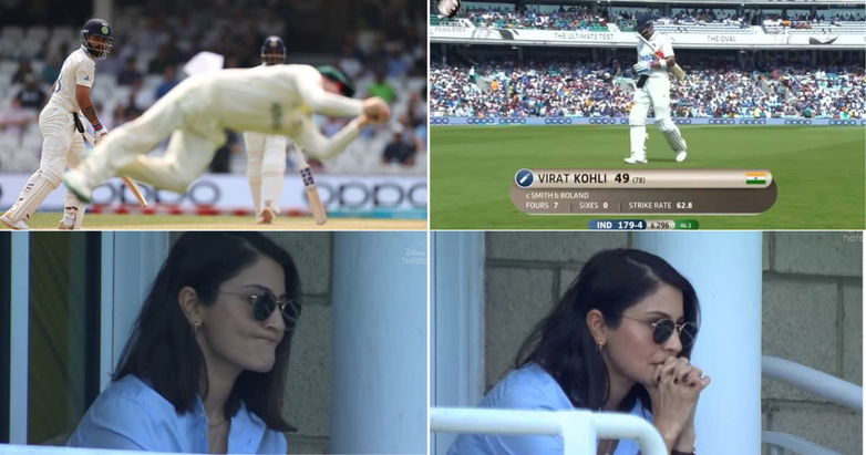 WTC Final: WATCH - Anushka Sharma's Heartbreaking Reaction As Virat Kohli Falls For 49 To Scott Boland&nbsp;At&nbsp;The&nbsp;Oval
