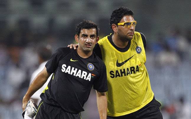 Gautam Gambhir (L) and Yuvraj Singh (R) to play in US Masters T10 League {PC: Twitter}