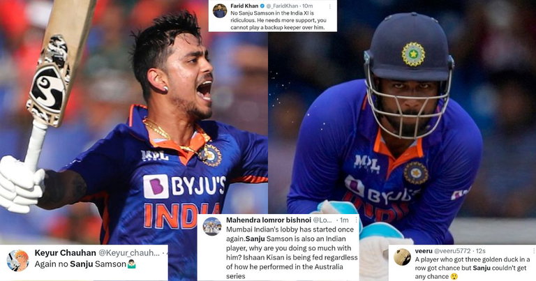 IND vs WI: Twitter Furious As India Prefer Ishan Kishan Over Sanju Samson In 1st ODI