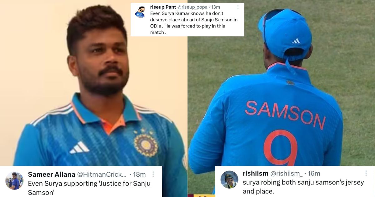 IND vs WI: "Robbing His Place And Jersey" - Twitter Reacts As Suryakumar Yadav Wears Sanju Samson's Jersey