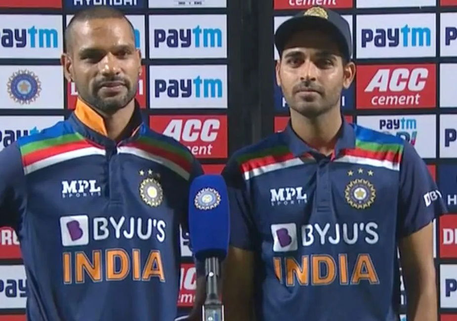 Shikhar Dhawan and Bhuvneshwar Kumar