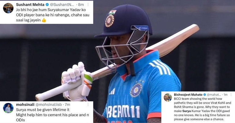 IND vs WI: "Big Time Failure" - Twitter Slams Suryakumar Yadav After Another Flop Show In ODIs