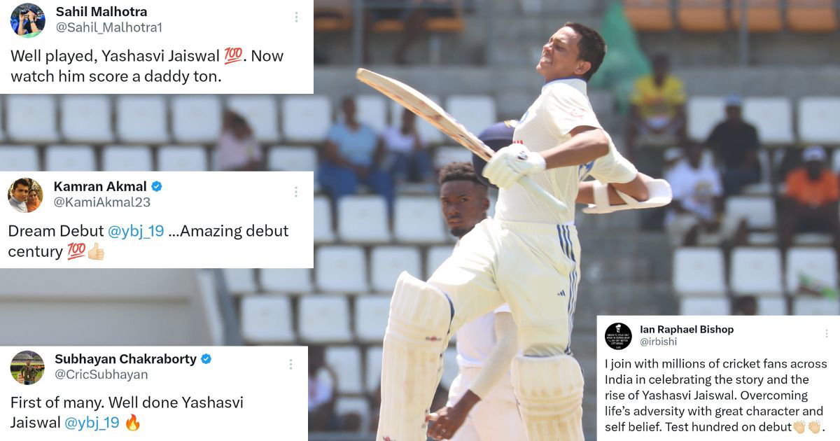 IND vs WI: "Dream Debut" - Twitter Hails Yashasvi Jaiswal As He Slams Ton On His Test Debut