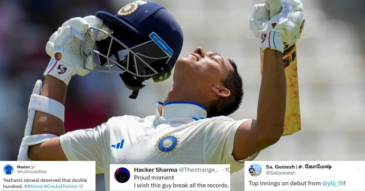 IND vs WI: "Future Is Here" - Twitter Lauds Yashasvi Jaiswal For His Marathon 171-Run Knock On Debut