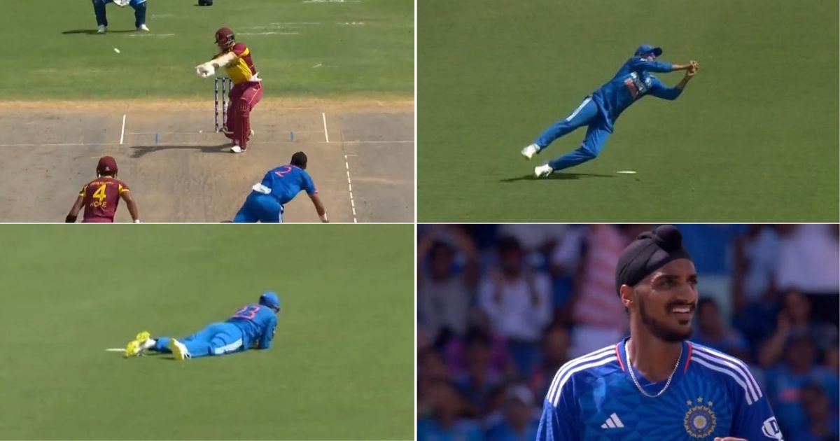 IND vs WI: WATCH - Kuldeep Yadav Takes A Stunning Flying Catch To Dismiss Brandon King