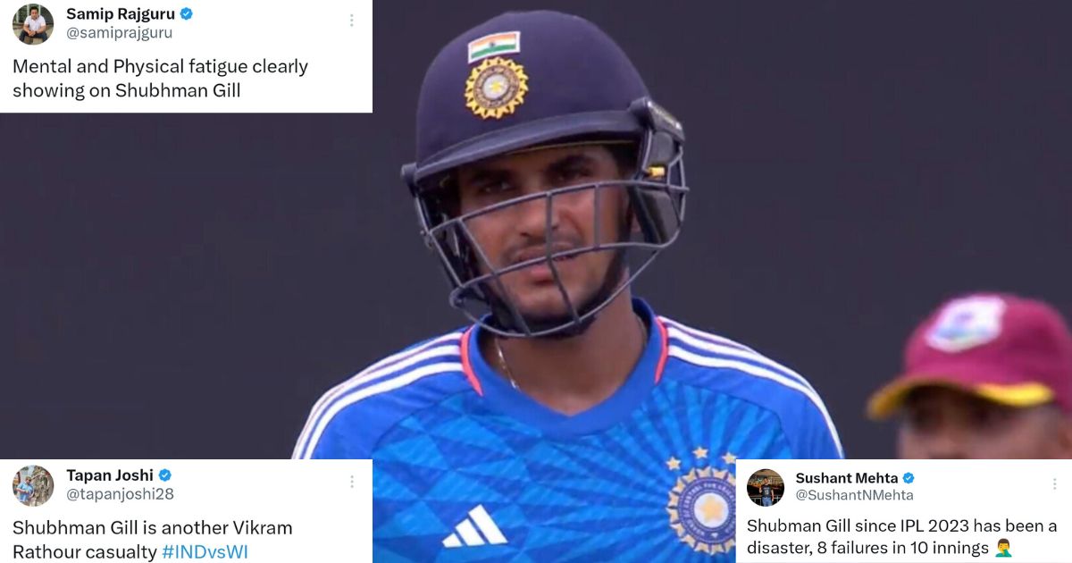 IND vs WI: "Another Vikram Rathour Casualty" - Twitter Slams Shubman Gill For Yet Another Failure In T20Is