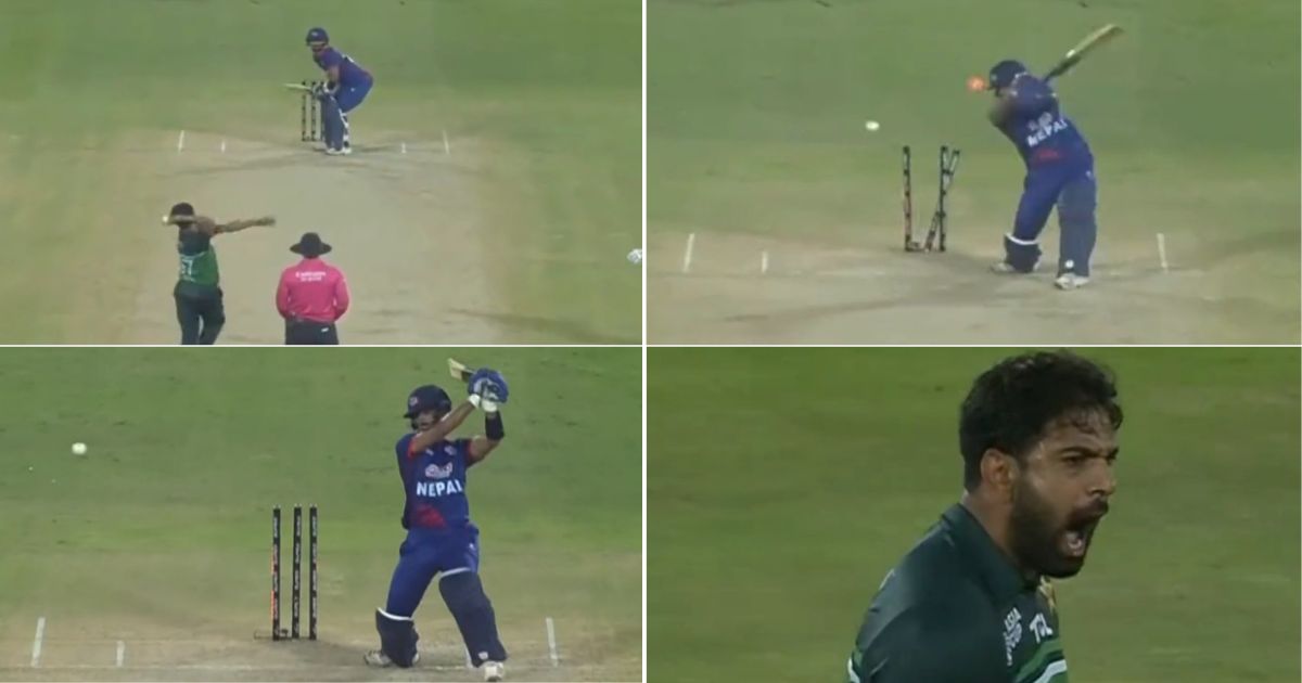 PAK vs NEP: Watch - Haris Rauf Dismantles Aarif Sheikh's Stump With A Thunderbolt In Asia Cup 2023