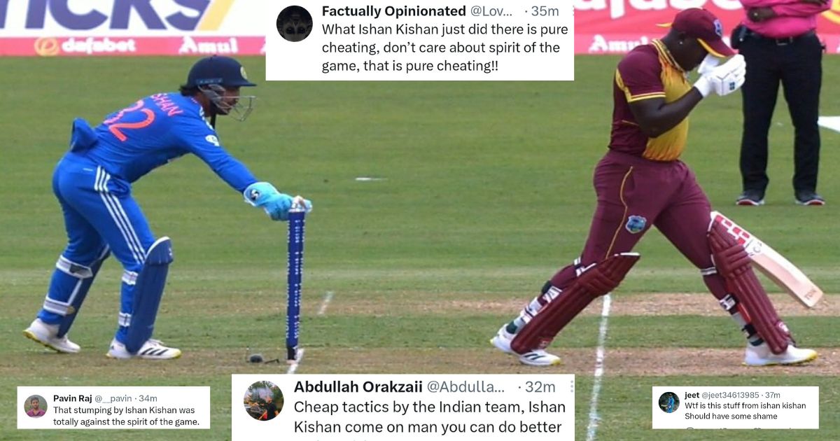 IND vs WI: Fans Slam Ishan Kishan After He Tries To Stump Rovman Powell In Controversial Manner