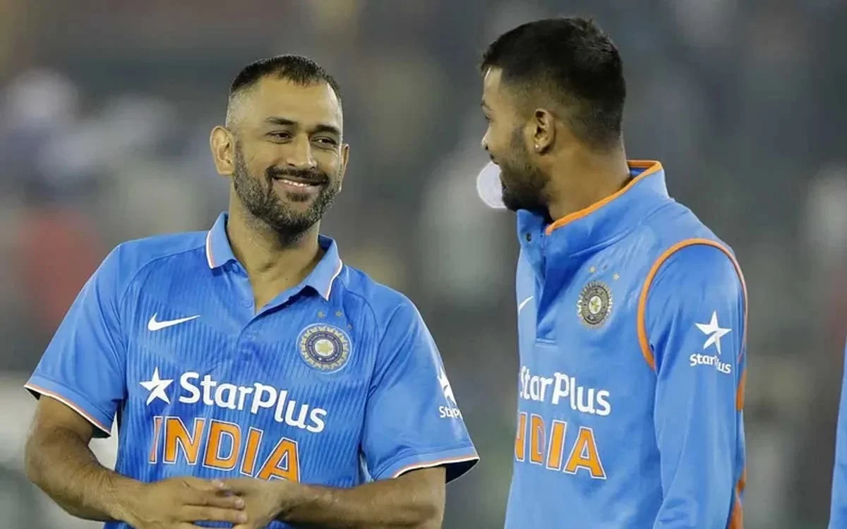 MS Dhoni and Hardik Pandya