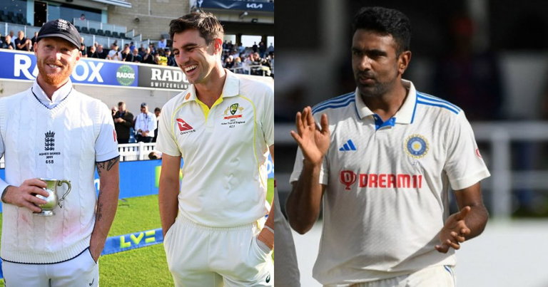 Ravichandran Ashwin, Ben Stokes, Australia's Pat Cummins