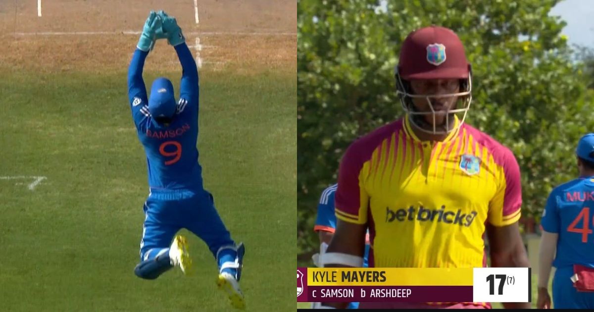 IND vs WI: Watch - Sanju Samson's Excellent Catch To Dismiss Dangerous Kyle Mayers In 4th T20I