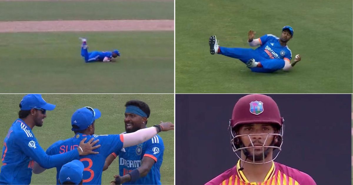 IND vs WI: Watch: Suryakumar Yadav Pulls Off Unbelievable Diving Catch, Leaves Himself Stunned