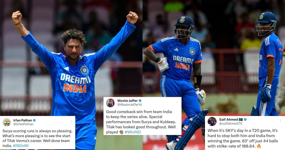 IND vs WI: "Well Done SKY And Tilak" - Twitter Jubilant As India Beat West Indies In 3rd T20I