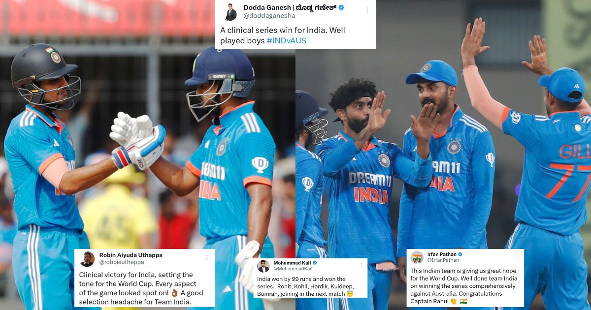 India Earn Praise On X After The Dominant Win Over Australia In 2nd ODI In Indore