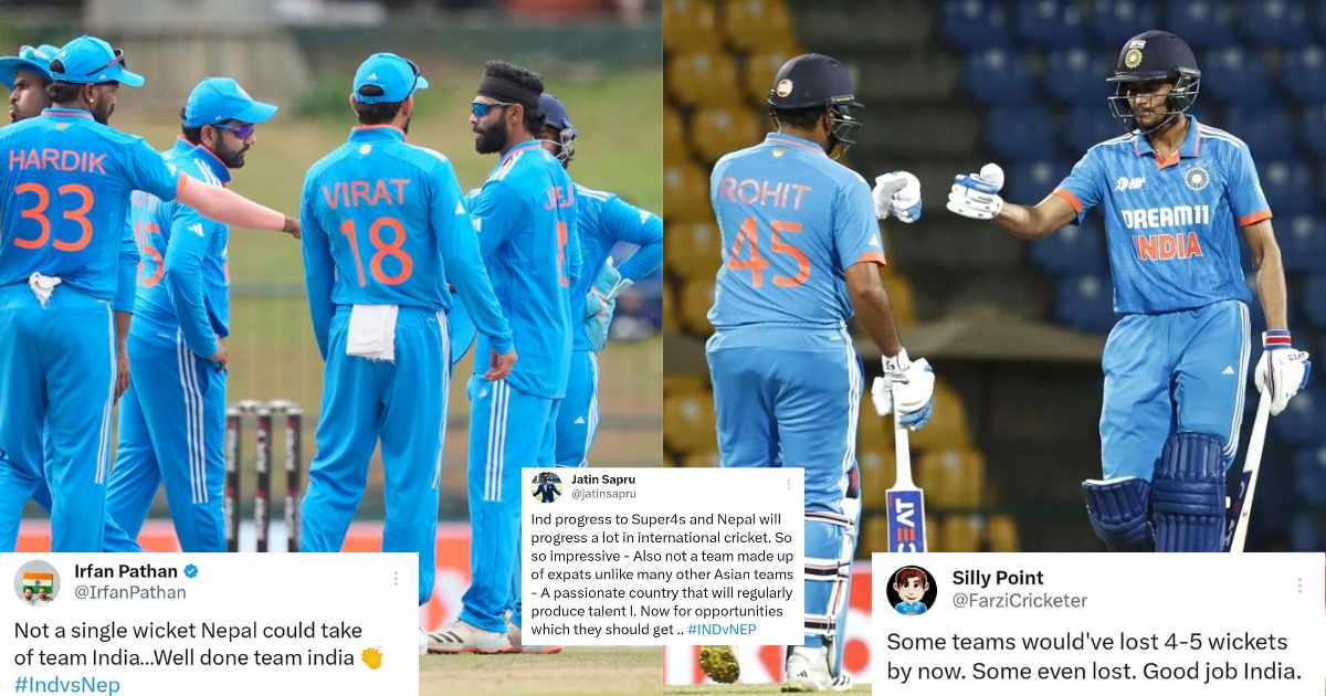 IND vs NEP: Twitter Reacts As India Advance Through To The Super 4s Of Asia Cup 2023