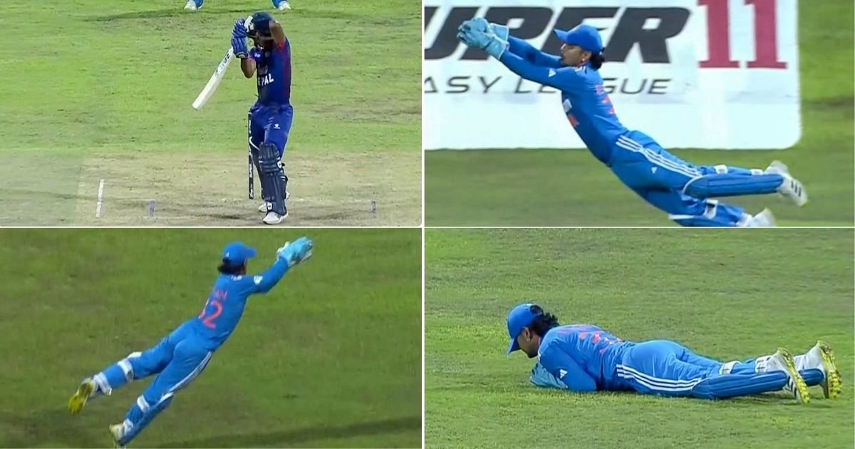 IND vs NEP: Watch - Ishan Kishan's Excellent Flying Catch To Dismiss Sompal Kami In Asia Cup 2023