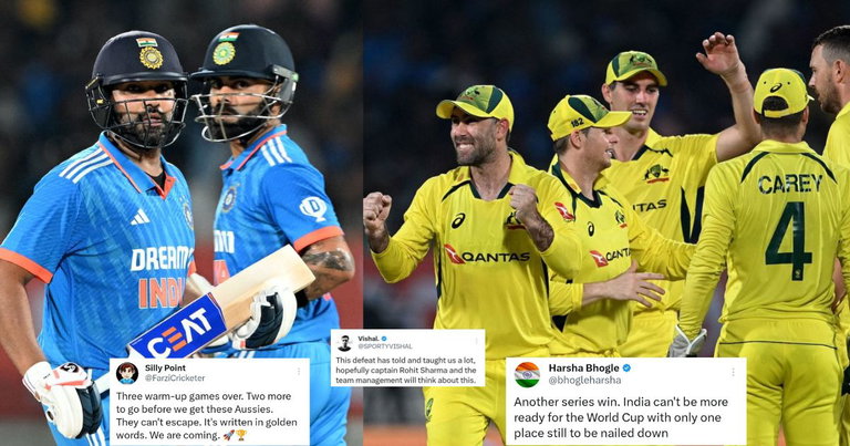 "India Still Heavily Depend On Rohit Sharma, Virat Kohli" - Fans On X React As Australia Win 3rd ODI By 66 Runs