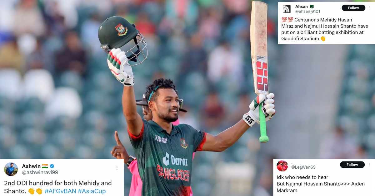 Twitter Praises Najmul Hossain Shanto's Terrific Ton