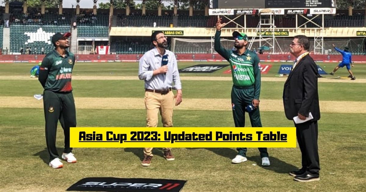 Asia Cup Points Table 2023: Updated Standings After PAK vs BAN Super Four Match 1