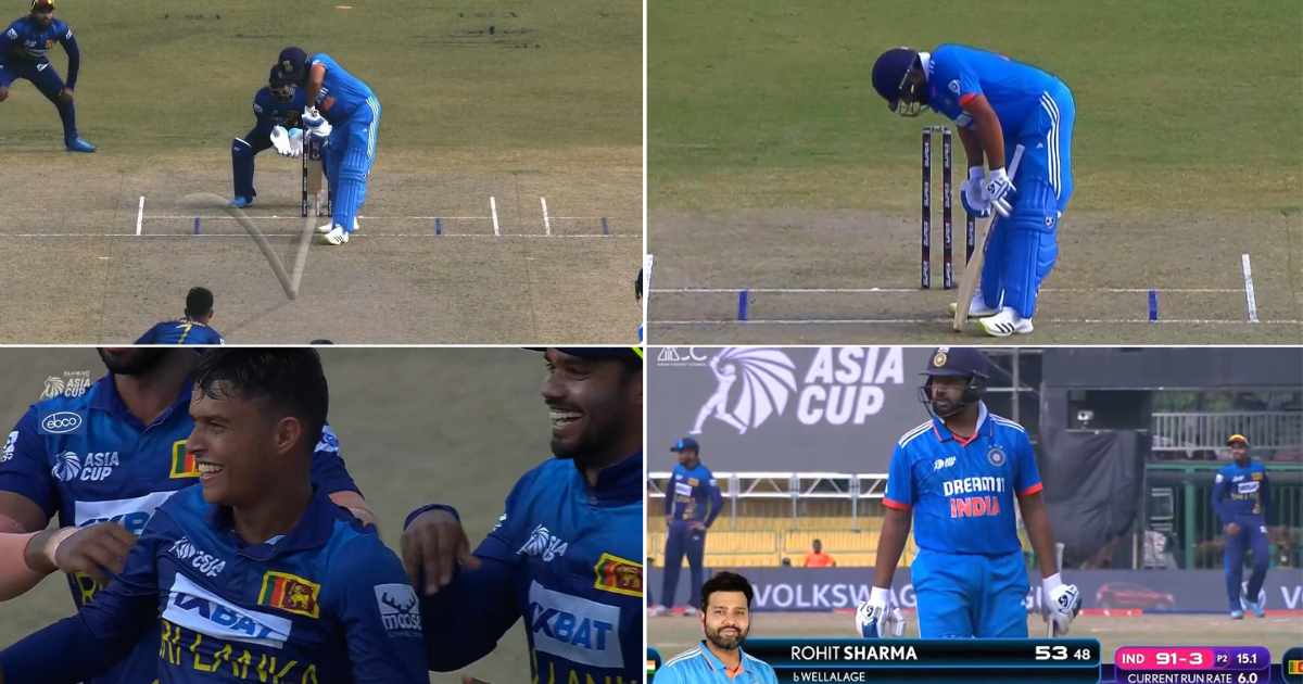 IND vs SL: Watch: Sri Lankan Spinner Dunith Wellalage Rattles Rohit Sharma's Stumps, Strikes In Three Consecutive Overs